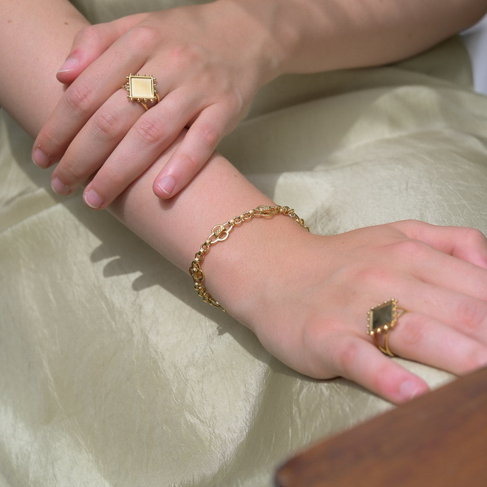 bague femme – symbole de hasard – or 24 carats- Aurage