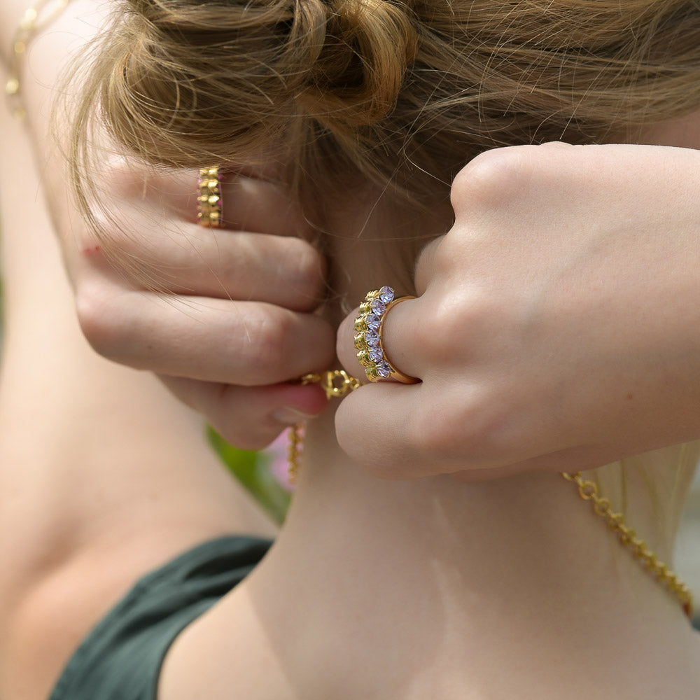 bague femme – tendance – srass coloré Aurage