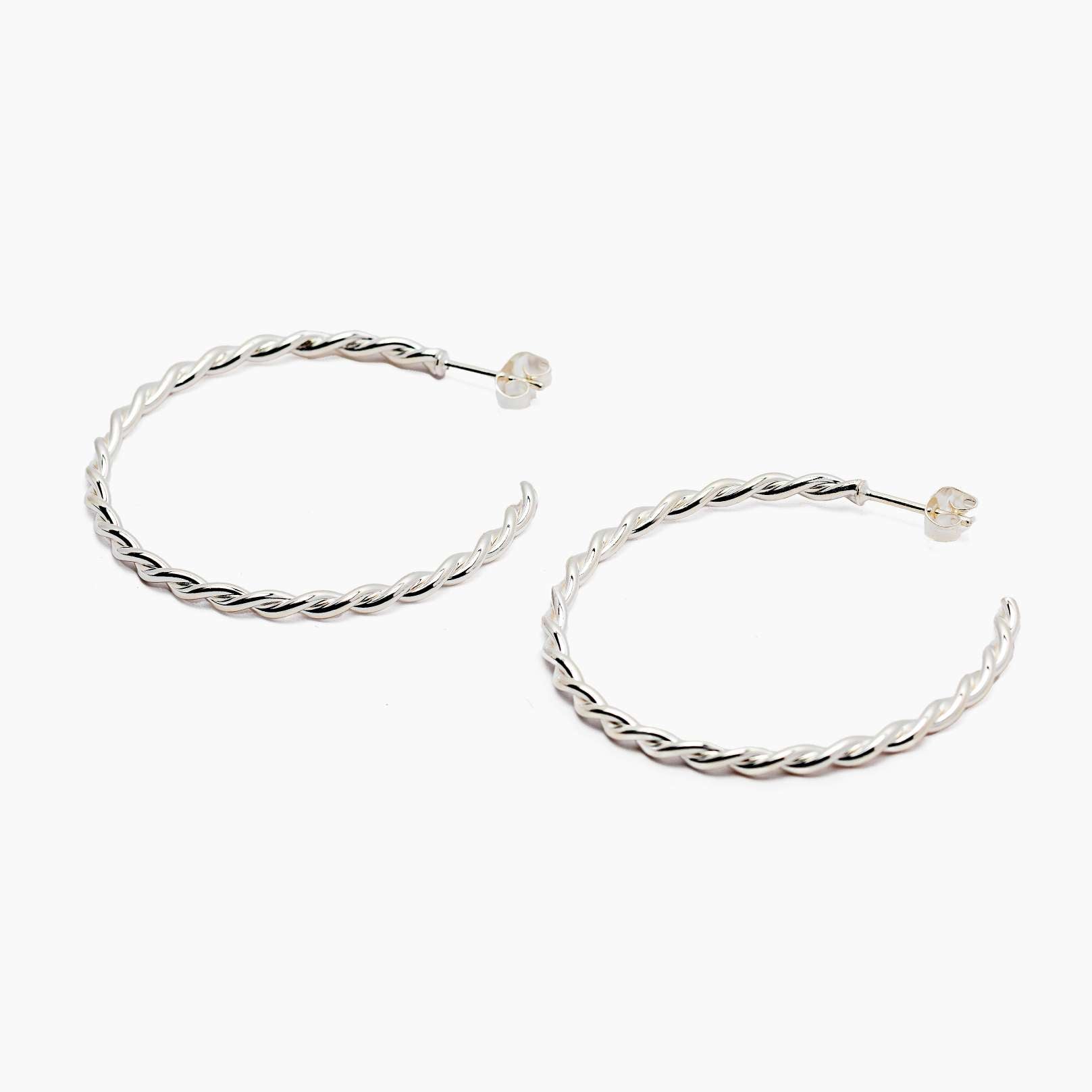 boucles d oreilles aurage femme - maxi - creoles - argent