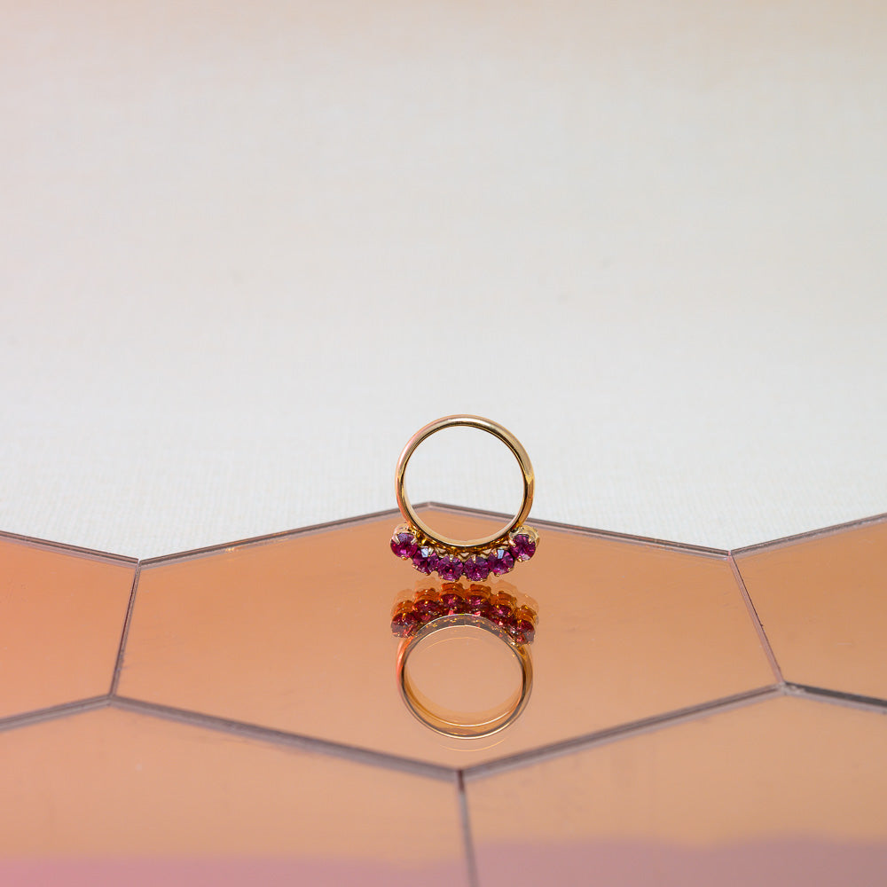  Bague femme – tendance – strass coloré Aurage