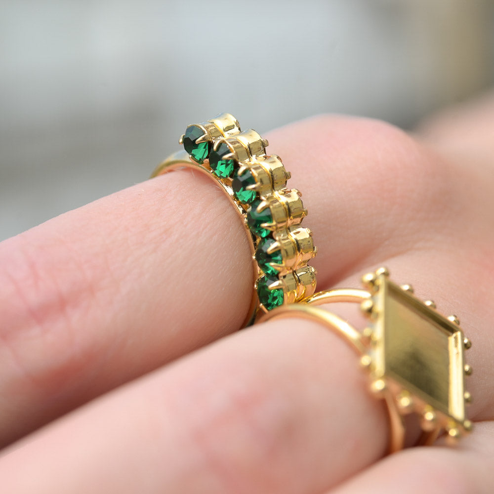 bague femme – tendance – strass coloré Aurage