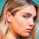 boucles d oreilles aurage femme - creoles - été - or 24 carats