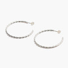 boucles d oreilles aurage femme - maxi - creoles - argent