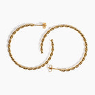 boucles d oreilles aurage femme - maxi - creole - or 24 carats