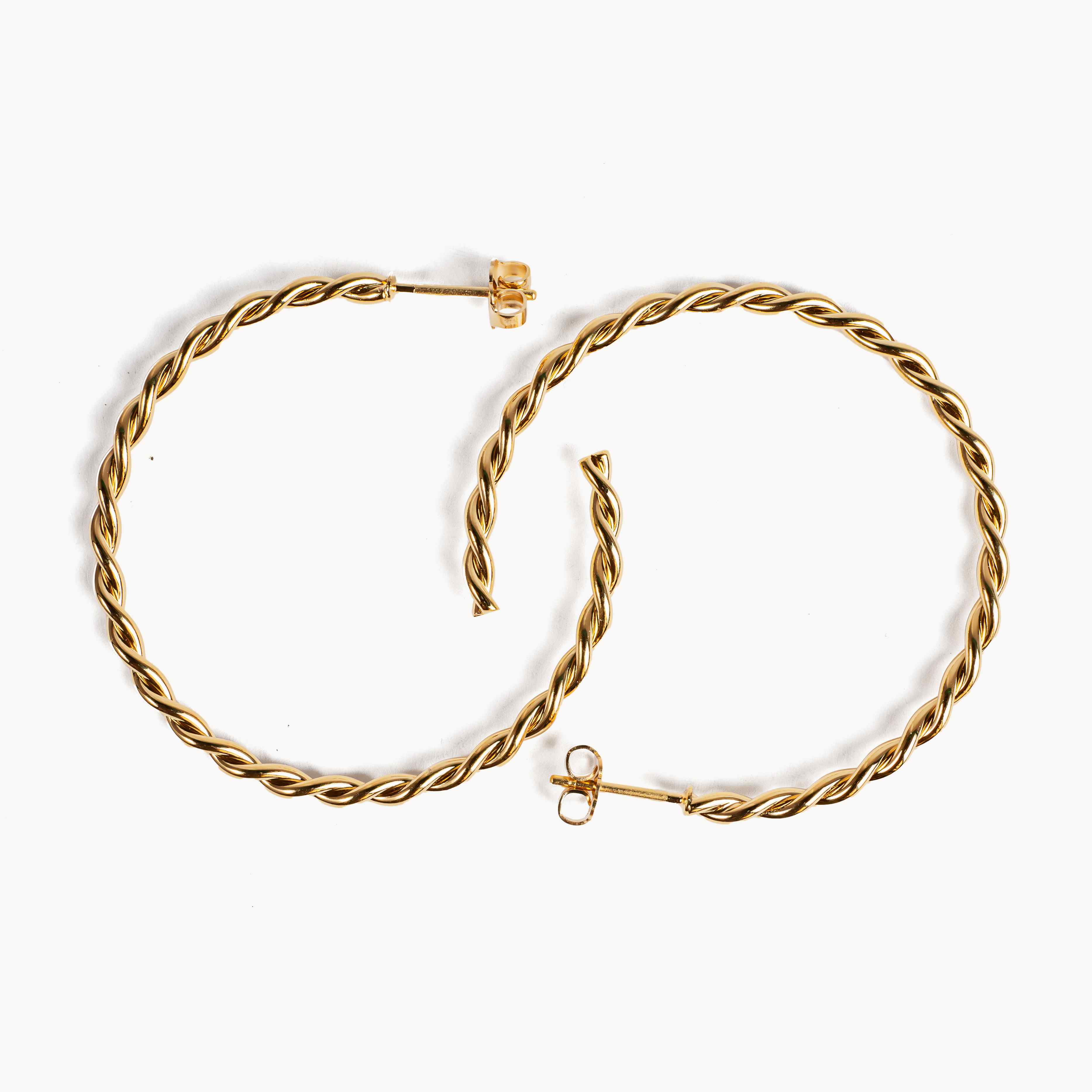 boucles d oreilles aurage femme - maxi - creole - or 24 carats