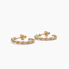 boucles d oreilles aurage femme-mini-torsade-or 24 carats
