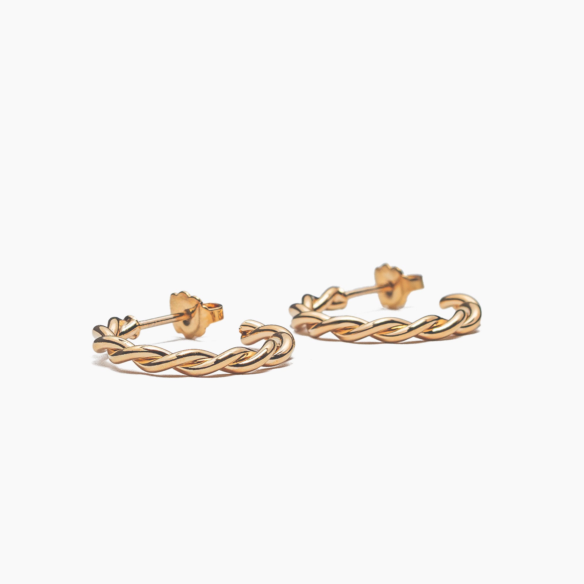 boucles d oreilles aurage femme-mini-torsade-or 24 carats