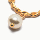 boucles d oreilles femme aurage - vintage - torsade-nacre -or 24 carats