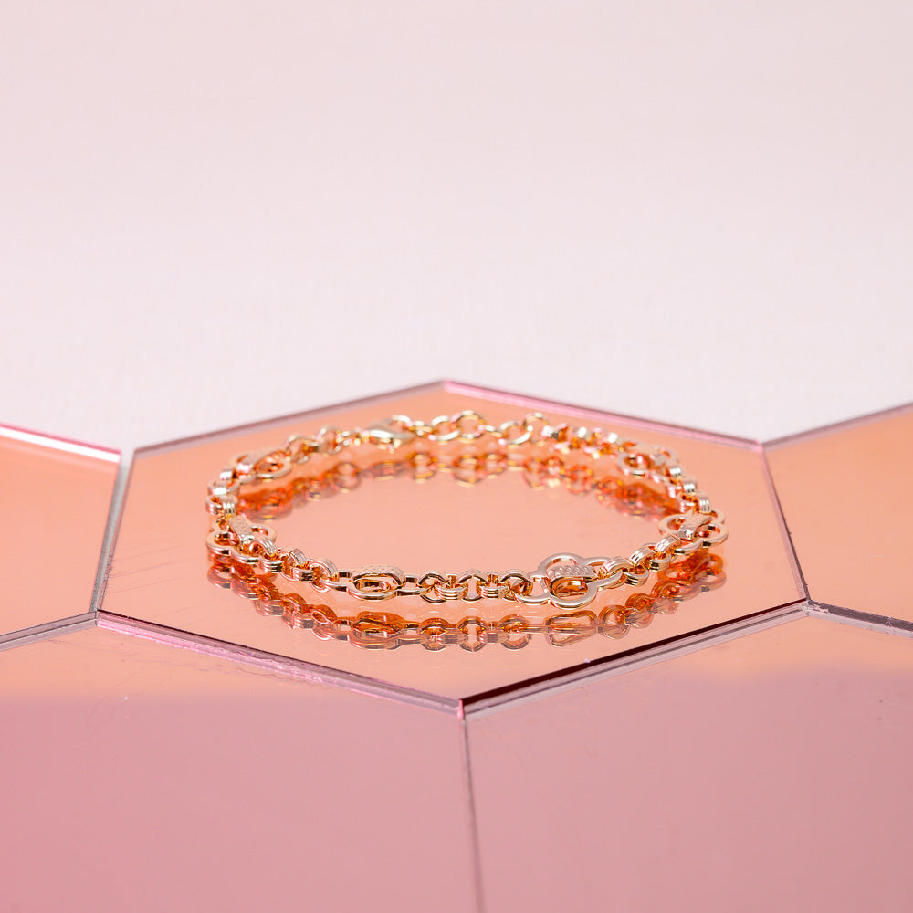 bracelet aurage femme-tendance-symbole chance-or 24 carats