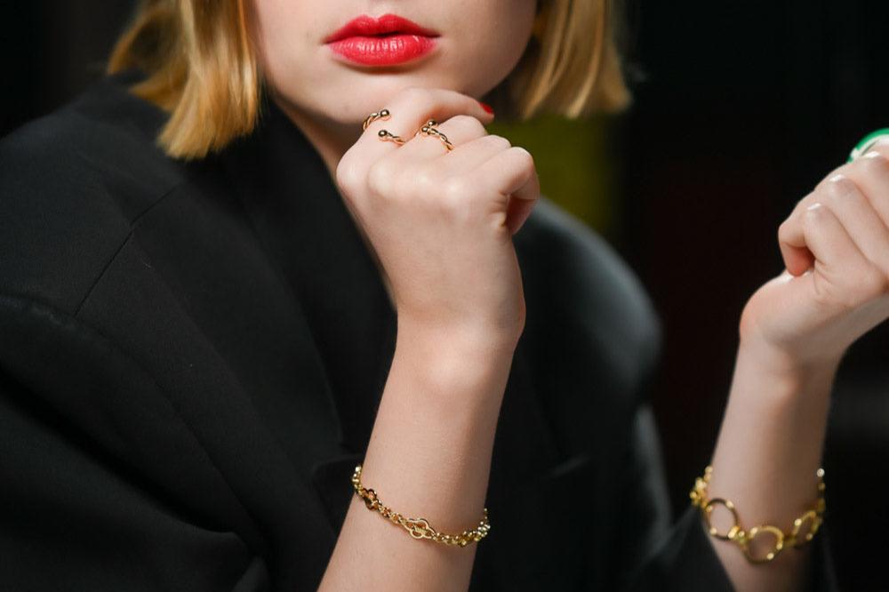 bracelet aurage femme-trefle-vintage-or 24 carats