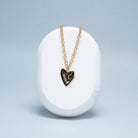 collier femme aurage - symbole amour - coeur-or 24 carats
