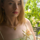 collier femme aurage - symbole amour - coeur-or 24 carats