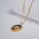 collier aurage femme - medaille - animal - or 24 carats