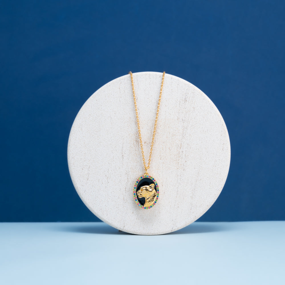 collier aurage femme - medaille-force-or 24carats