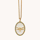 collier aurage femme-medaille-libellule