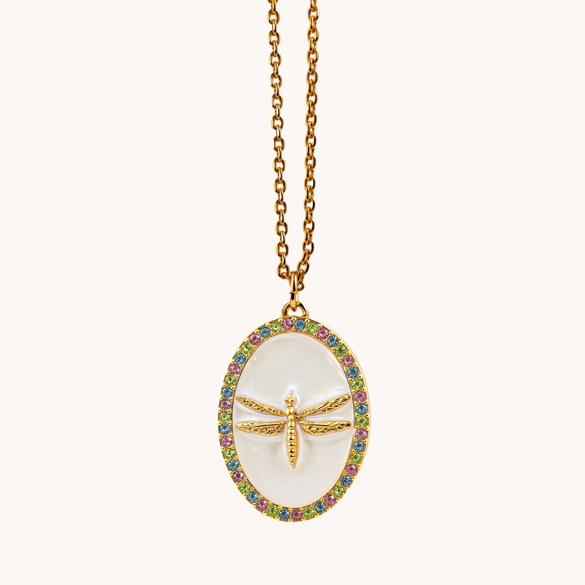 collier aurage femme-medaille-libellule