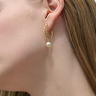 boucles d oreilles femme aurage - creoles - torsade- tendance-or 24 carats