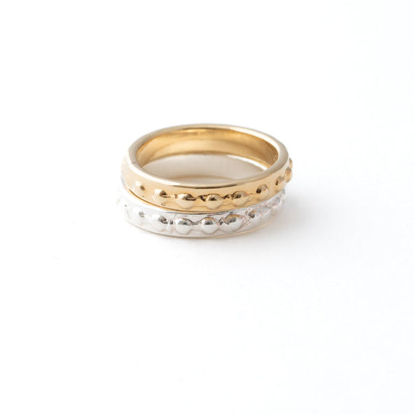 bague alliance _ aurage _ or 24 carats _ argent